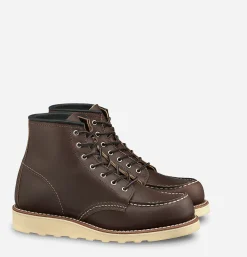 RED WING SHOES WOMEN 3371 - Moc Toe Femme Mahogany<Femme Bottes