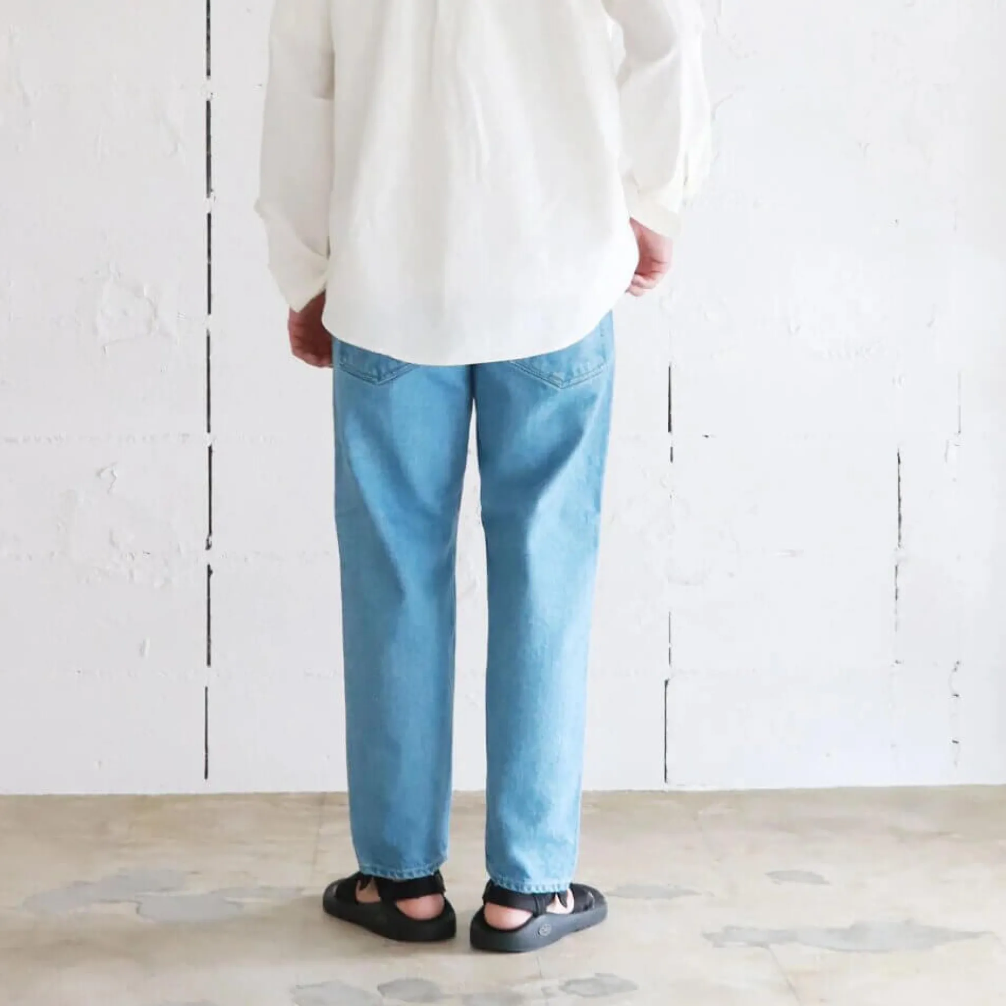 HATSKI 22001 Jean Loose Tapered Ice Blue< Jeans