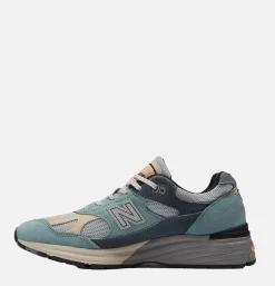 NEW BALANCE 991 V2 Blue Grey UK<Homme Baskets