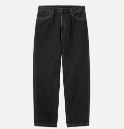 CARHARTT WIP Aaron Pant Black Stone Washed< Jeans