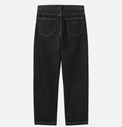 CARHARTT WIP Aaron Pant Black Stone Washed< Jeans