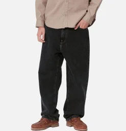 CARHARTT WIP Aaron Pant Black Stone Washed< Jeans