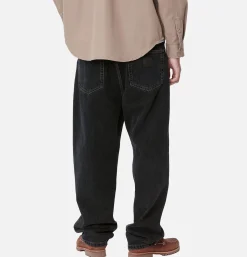 CARHARTT WIP Aaron Pant Black Stone Washed< Jeans