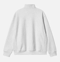 CARHARTT WIP American Script Half Zip Ash Heather< Sweats & Polaires