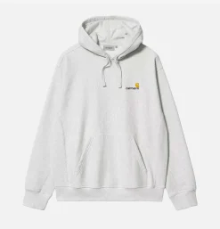 CARHARTT WIP American Script Hoodie Ash< Sweats & Polaires