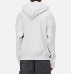 CARHARTT WIP American Script Hoodie Ash< Sweats & Polaires