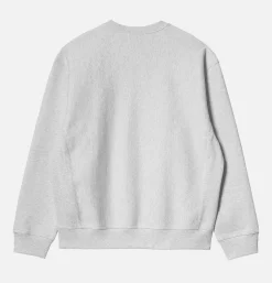 CARHARTT WIP American Script Sweat Ash Heather< Sweats & Polaires