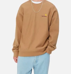 CARHARTT WIP American Script Sweat Peanut< Sweats & Polaires
