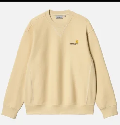 CARHARTT WIP American Script Sweat Rattan< Sweats & Polaires