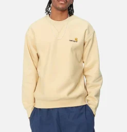 CARHARTT WIP American Script Sweat Rattan< Sweats & Polaires