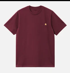 CARHARTT WIP American Script Tee Malbec< T-shirts