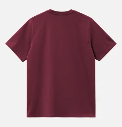 CARHARTT WIP American Script Tee Malbec< T-shirts