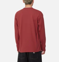 CARHARTT WIP American Tee Ls Tuscany Red< Sweats & Polaires