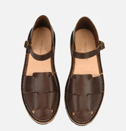 STEVE MONO Artisanal Sandal 11 Chocolate<Homme Sandales