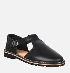 STEVE MONO Artisanal sandal shoe 10/12 Black<Homme Sandales
