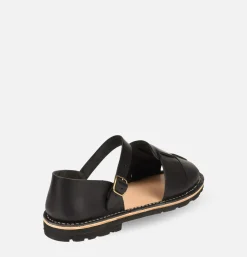 STEVE MONO Artisanal Sandal Shoe 11 Black<Homme Sandales