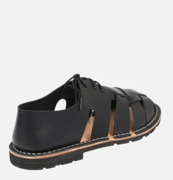 STEVE MONO Artisanal Sandal Shoe 10/05 Black<Homme Sandales