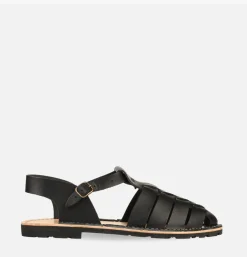 STEVE MONO Artisanal Sandal Shoe 10/09 Black<Homme Sandales