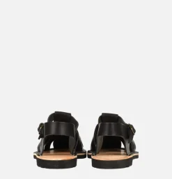 STEVE MONO Artisanal Sandal Shoe 10/09 Black<Homme Sandales