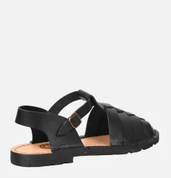 STEVE MONO Artisanal Sandal Shoe 10/09 Black Royalcheese Exclusive<Homme Sandales