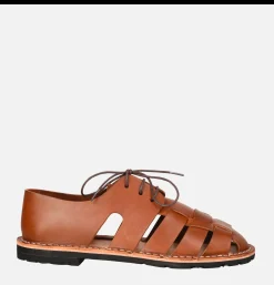 STEVE MONO Artisanal Sandal Shoe 10/05 Chocolate<Homme Sandales