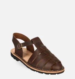 STEVE MONO Artisanal Sandal Shoe 10/09 Chocolate<Homme Sandales