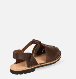 STEVE MONO Artisanal Sandal Shoe 10/09 Chocolate<Homme Sandales