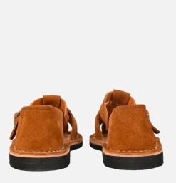 STEVE MONO Artisanal Sandal Shoe 10/12 Cognac<Homme Sandales