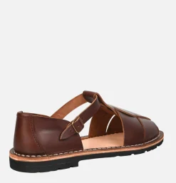 STEVE MONO Artisanal Sandal Shoe 10/17  Coffee<Homme Sandales