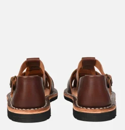 STEVE MONO Artisanal Sandal Shoe 10/17  Coffee<Homme Sandales