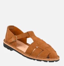 STEVE MONO Artisanal Sandal Shoe 10/01 Cognac<Homme Sandales