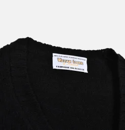 WILLIAM LOCKIE Aryan Cardigan Black< Pulls & Cardigans