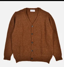 WILLIAM LOCKIE Aryan Cardigan Pecan< Pulls & Cardigans