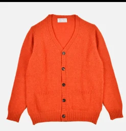 WILLIAM LOCKIE Aryan Cardigan Spice< Pulls & Cardigans