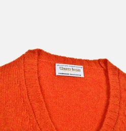 WILLIAM LOCKIE Aryan Cardigan Spice< Pulls & Cardigans