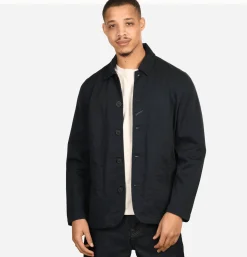 UNIVERSAL WORKS Bakers Jacket Twill Navy< Vestes