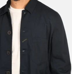 UNIVERSAL WORKS Bakers Jacket Twill Navy< Vestes
