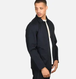 UNIVERSAL WORKS Bakers Jacket Twill Navy< Vestes