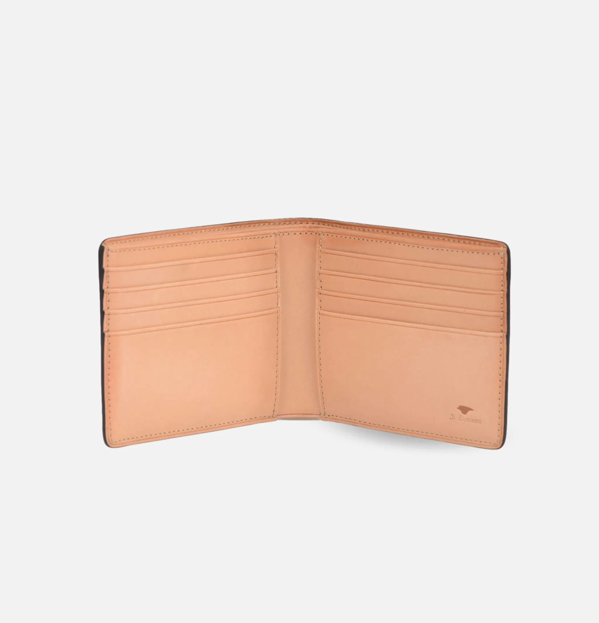 IL BUSSETTO Bi-fold Wallet Coral Red< Petite Maroquinerie