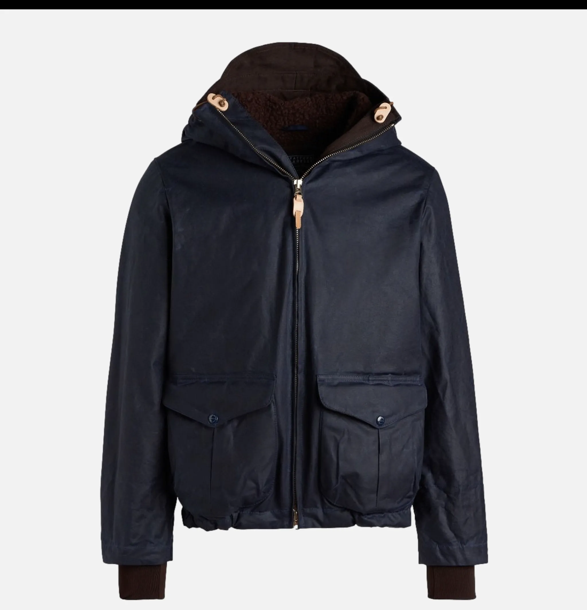 MANIFATTURA CECCARELLI Blazer Coat Waxed Navy< Blousons & Manteaux