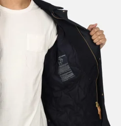 MANIFATTURA CECCARELLI Blouson Caban Wax Navy< Blousons & Manteaux