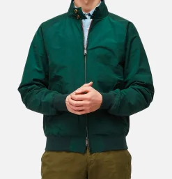 BARACUTA Blouson Harrington G9 Racing Vert< Blousons & Manteaux