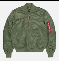 ALPHA INDUSTRIES Bomber Ma-1 Vert Sauge< Blousons & Manteaux