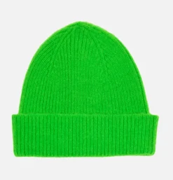 ROBERT MACKIE Bonnet Barra Fluo Neon Green< Gants • Bonnets • Echarpes