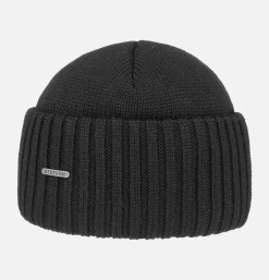 STETSON Bonnet Northport Noir< Gants • Bonnets • Echarpes