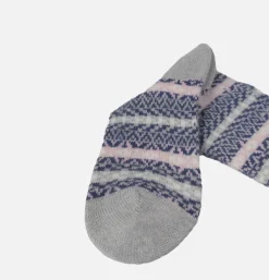PANTHERELLA Bradstock Cashemire Lt Grey<Homme Chaussettes