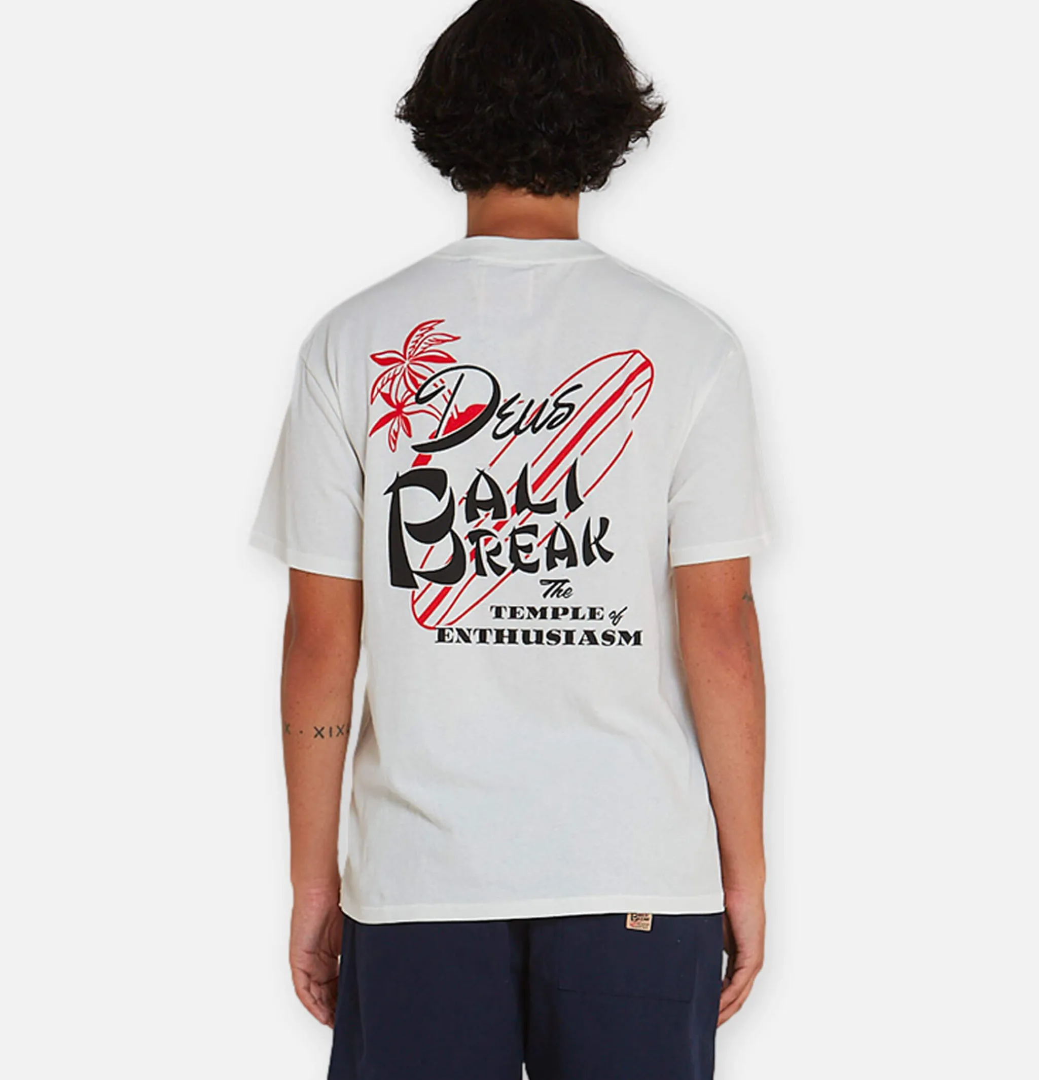 DEUS Breaker Tee Vintage White< T-shirts