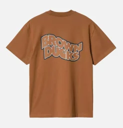 CARHARTT WIP Brown Ducks Tee Hamilton Brown< T-shirts