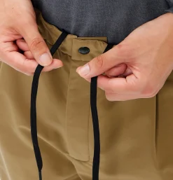 GOLDWIN Brushed Back One Tuck Pant Clay Beige< Pantalons