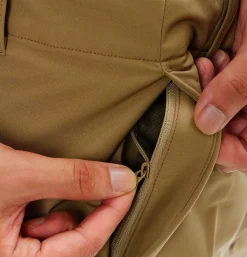 GOLDWIN Brushed Back One Tuck Pant Clay Beige< Pantalons